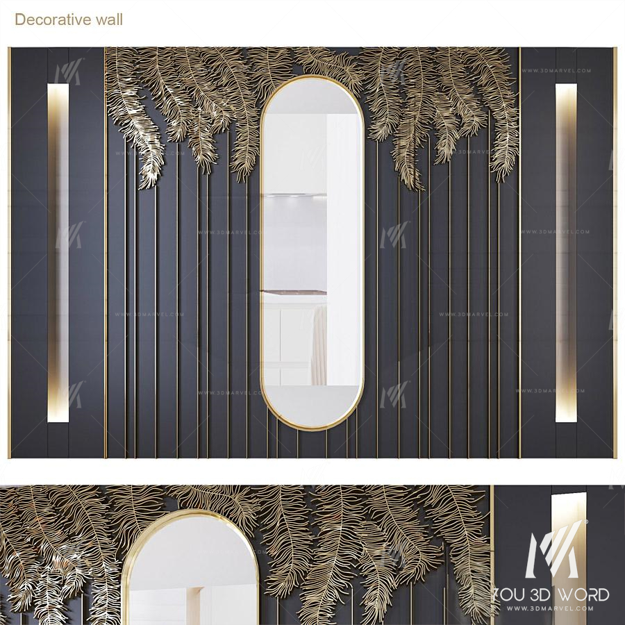 Wall_palm_leaves